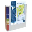 Classeur à levier Dos 70mm rembordé 2 pochettes extérieures - A4 - Blanc - EXACOMPTA