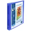 Classeur 4 anneaux 30mm polypropyl&egrave;ne chromaline 10/10e Krea Cover - A4 maxi - Bleu - EXACOMPTA 
