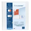 Classeur PP personnalisable Kreacover - 2 anneaux en D 50mm - A4 maxi - Blanc - EXACOMPTA 