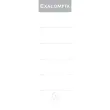 Paquet de 10 &eacute;tiquettes autocollantes pour classeur a levier dos de 80mm - Blanc - EXACOMPTA 