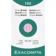 &Eacute;tui de 100 fiches - bristol lign&eacute; non perfor&eacute; 75 x 125 mm - Rose - Exacompta 