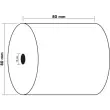 Bobine pour tickets de caisse 80x80 mm - 1 pli thermique 55g/m2 sans BPA. - EXACOMPTA 