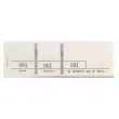 Bloc passe-partout 100 feuillets numérotés de 3 volets - Format 4,8x15 cm - Blanc - EXACOMPTA
