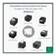 Bobine pour tickets de caisse 80x80 mm - 1 pli thermique 55g/m2 sans BPA. - EXACOMPTA 