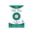 Paquet 100 fiches sous film - bristol lign&eacute; non perfor&eacute; 148 x 210 mm - Rose - Exacompta 