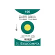 Paquet 100 fiches sous film - bristol ligné non perforé 105x148mm - Jaune - EXACOMPTA