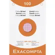 Étui de 100 fiches - bristol quadrillé 5x5 perforé 100x150mm - Couleurs assorties - EXACOMPTA