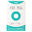 Étui de 100 fiches - bristol blanc quadrillé 5x5 perforé 125x200mm - Blanc - EXACOMPTA