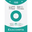 &Eacute;tui de 100 fiches - bristol quadrill&eacute; 5x5 perfor&eacute; 148x210mm - Blanc - EXACOMPTA 