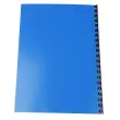 Paquet de 100 couvertures Chrom&eacute;es pour reliure A4 - Bleu - EXACOMPTA 