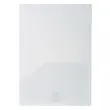 Sachet de 10 chemises double poche polypropyl&egrave;ne souple 20x100e - A4xA3 - Cristal - EXACOMPTA 