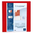 Classeur PP personnalisable Kreacover - 4 anneaux en D 60mm - A4 maxi - Rouge - EXACOMPTA