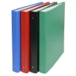 Classeur rembordé PVC 4 anneaux 30mm - A4 maxi 24x32cm - Couleurs assorties - EXACOMPTA
