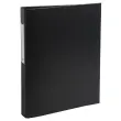 Classeur rembord&eacute; polypropyl&egrave;ne 2 anneaux ronds de 25mm sur 3eme de couverture - Noir - EXACOMPTA 