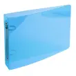 Classeur pour fiches bristol 100x150 2 anneaux 25mm polypropyl&egrave;ne Crystal colours - Couleurs assorties - EXACOMPTA 