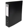 Classeur rembordé PVC 4 anneaux en D de 50mm en 3ème de couverture - A4 maxi - Noir - EXACOMPTA