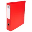 Classeur rembordé PVC 4 anneaux en D de 50mm en 3ème de couverture - A4 maxi - Rouge - EXACOMPTA