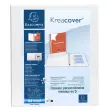 Classeur PP personnalisable Kreacover - 4 anneaux en D 15mm - A4 maxi - Blanc - EXACOMPTA 