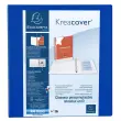 Classeur PP personnalisable Kreacover - 4 anneaux en D 60mm - A4 maxi - Bleu - EXACOMPTA