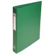 Classeur rembord&eacute; polypropyl&egrave;ne 4 anneaux ronds de 25mm sur 3eme de couverture - Vert - EXACOMPTA 