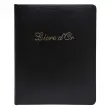 Livre d'or Cuir Alpille 140 pages ivoire - 26x22cm vertical - Noir - EXACOMPTA