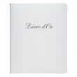 Livre d'or Cuir Alpille 140 pages ivoire - 26x22cm vertical - Blanc - EXACOMPTA 