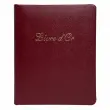 Livre d'or Cuir Alpille 140 pages ivoire - 26x22cm vertical - Rouge - EXACOMPTA 