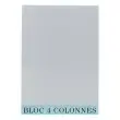Bloc de contrôle comptable 29,7x21cm - 4 colonnes - 70 feuillets - Gris - EXACOMPTA