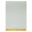 Bloc de contrôle comptable 29,7x21cm - 6 colonnes - 70 feuillets - Gris - EXACOMPTA