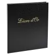 Livre d'or Balacron avec titre 140 pages blanches - 21x19 cm vertical - Noir - EXACOMPTA 