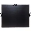 Carton à dessin kraft noir vernis avec ruban 32x45 cm - Pour format A3 - Noir - EXACOMPTA