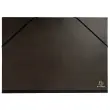 Carton à dessin kraft noir vernis avec élastiques 32x45 cm - Pour format A3 - Noir - EXACOMPTA