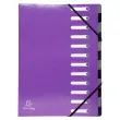 Trieur Harmonika Iderama 12 compartiments - Violet - EXACOMPTA