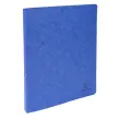 Classeur 2 anneaux 15mm Carte lustr&eacute;e - A4 - Bleu - EXACOMPTA 