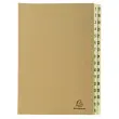 Trieur rigide 31 compartiments de 1 &agrave; 31 Forever kraft - A4 - Brun - EXACOMPTA 
