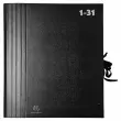 Trieur accordéon grande capacité 32 compartiments numériques - Noir - EXACOMPTA