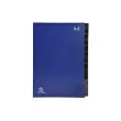 Trieur rigide Economique Ordonator 24 compartiments alphab&eacute;tiques- 24x34cm - Bleu - EXACOMPTA 