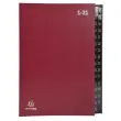 Trieur rigide Economique Ordonator 32 compartiments numériques - 24x34cm - Rouge - EXACOMPTA