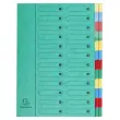 Trieur extensible Harmonika sans élastique fenêtres imprimées 24 compartiments - A4 - Vert - EXACOMPTA
