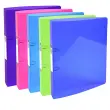 Classeur 2 anneaux 30mm IDERAMA PP polypropyl&egrave;ne 7/10e - A4 maxi - Couleurs assorties - EXACOMPTA 