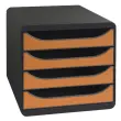 BIG-BOX Pastel noir/pastel glossy - Noir/tangerine - EXACOMPTA 