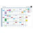 Planning magnétique annuel - textes en anglais - Blanc - EXACOMPTA