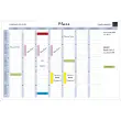 Planning magnétique mensuel - textes en français - Blanc - EXACOMPTA