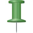 Boîte de 25 épingles Push Pins - Hauteur de pointe 7mm - 10mm de diamètre - Vert - EXACOMPTA