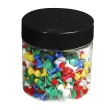 Bo&icirc;te de 200 &eacute;pingles Push Pins - Hauteur de pointe 7mm - 10mm de diam&egrave;tre - Couleurs assorties - EXACOMPTA 
