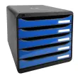 BIG-BOX PLUS - Noir/bleu glac&eacute; glossy - EXACOMPTA 