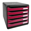 BIG-BOX PLUS - Noir/framboise glossy - EXACOMPTA 
