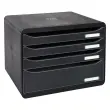 BIG-BOX PLUS HORIZON MAXI 4 tiroirs - Noir - EXACOMPTA 