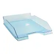 Corbeille à courrier COMBO MIDI Violet translucide - Turquoise transparent glossy - EXACOMPTA