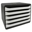 BIG-BOX PLUS HORIZON Glossy noir/blanc g - Exacompta